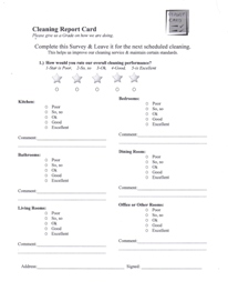 Free Residential House Cleaning Forms Photos